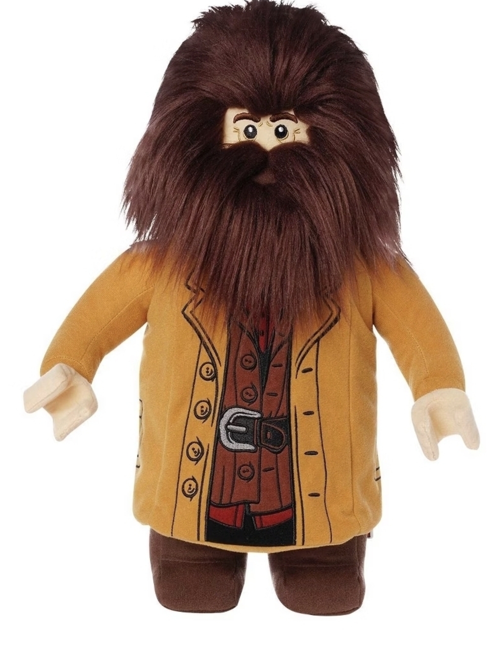 LEGO HAGRID HARRY POTTER CHARACTER STUFFED FIGURE 16.5" in Brown and Mustard